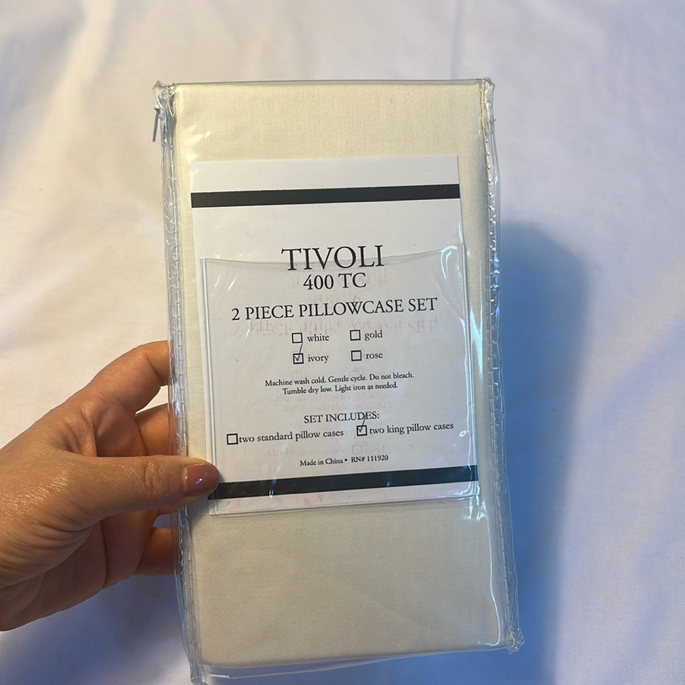 TIVOLI 400 TC 2 pillow cases set